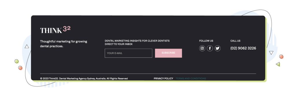 Bright Ideas & Bold Designs: Unlock Website Design Inspiration for 2025 Footer design inspiration example